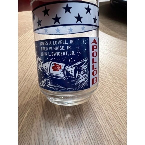 Vintage NASA Libbey Commemorative Glasses, Apollo 12 and 13, 10 Oz - Picture 4 of 7